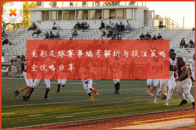 竞彩足球赛事编号解析与投注策略全攻略分享